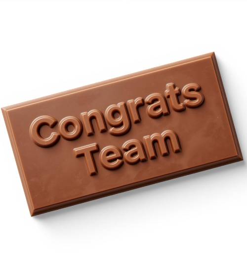 Alphabet Chocolate – CONGRATS TEAM